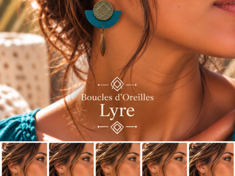 Image fonctionnelle Boucles d'oreilles Lyre