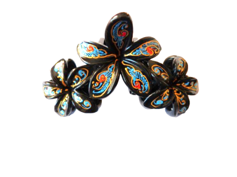 Crabe 3 fleurs indien turquoise