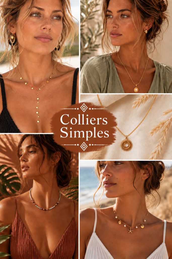image fonctionnelle colliers simples